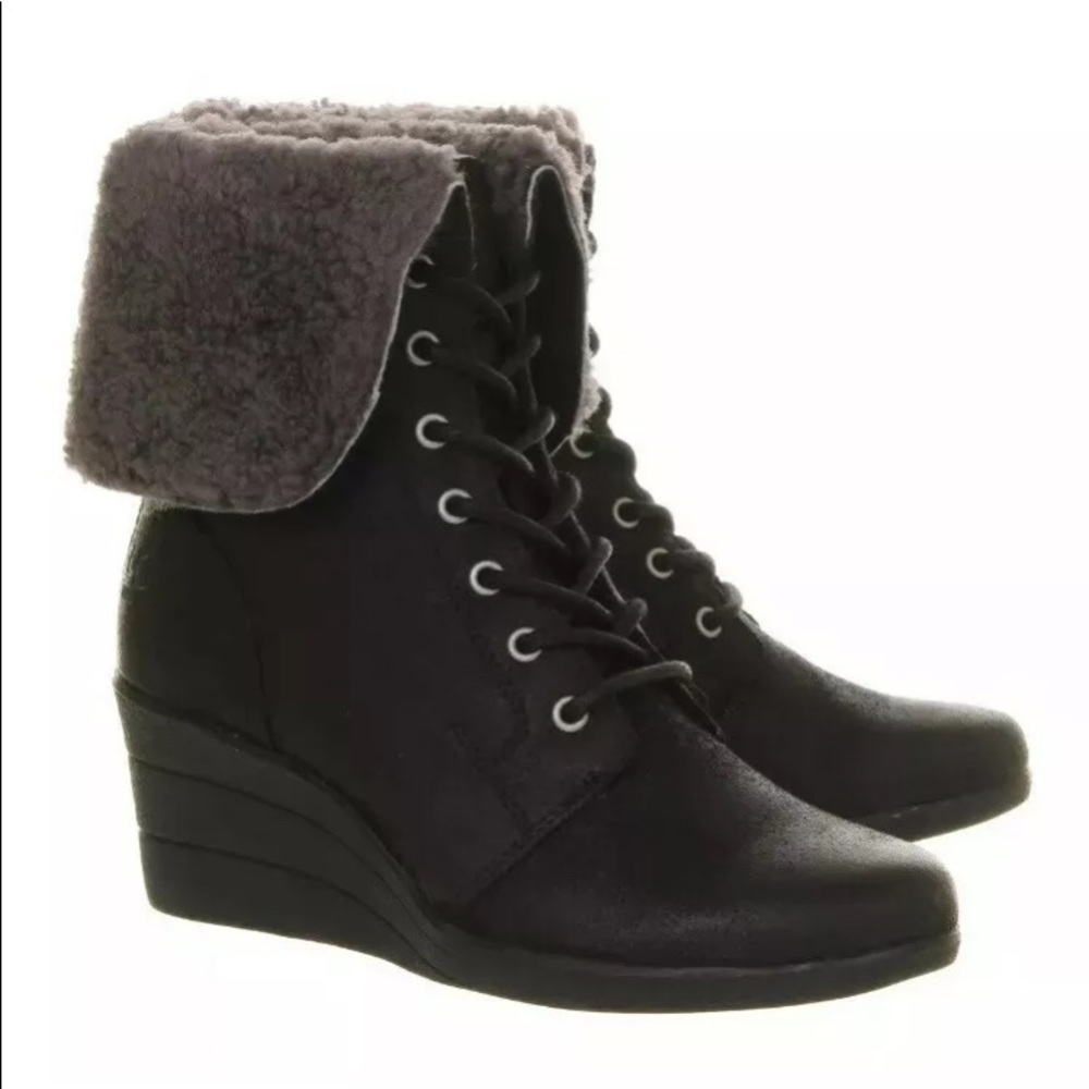 UGG ZEA BLACK BOOTIES Sz 11 NIB